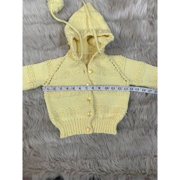 Baby Handmade Knit Sweater with Hood - Picture 4 of 5